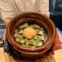 日本料理 かしづき - 秋刀魚と舞茸天麩羅の炊き込みご飯