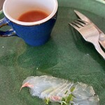 IL PLANETARIO - 山内農場/ベリースイートトマトのジュと真鯛のカルパッチョ