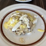 IL PLANETARIO - 自家製パンチェッタとパルミジャーノのリゾット／吉田農場【恵味ゴールド】のクレマ