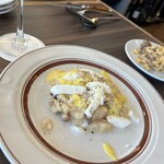 IL PLANETARIO - 自家製パンチェッタとパルミジャーノのリゾット／吉田農場【恵味ゴールド】のクレマ