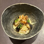 イル アオヤマ - 矢作川の天然鰻、骨のスープで炊いたリゾット