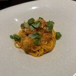 イル アオヤマ - 毛蟹とフルーツトマトのタリオリーニ