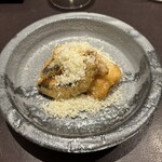 イル アオヤマ - 三河湾鱧のフリット、香茸のフリット、アラビアータソース