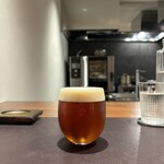 イル アオヤマ - 最初はビール♪