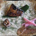 山茶花 - 焼物：鯛と芽れんこん（ショウガじゃないのれす！