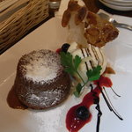 大衆食堂 瓦町ブラン - フォンダンショコラ　バニラアイス添え