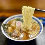 和食　たかむら - 細めのちぢれ中華麺