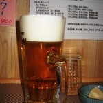 とりあん - プレモル生中とアテの高野豆腐