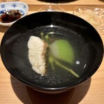 鮨処 池上 - フエダイのお椀 みずの実 冬瓜