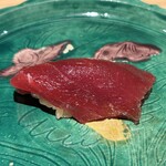 鮨処 池上 - 赤身17秒漬け 大間延縄本鮪103.2kg