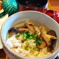 日本料理 おりじん - 鶏ときのこの炊き込みご飯