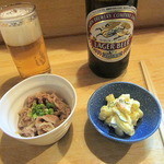 おさむちゃん - 瓶ビールとお通し