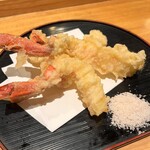 四季三乗 - ずわい蟹の天ぷら