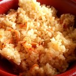 浜のかきあげや - 桜えび炊き込みご飯(2014.4)