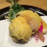 寿司安 - 新潟料理の代表格と言えば、もちろん海老真蒸。南蛮海老を使った真蒸は他の真蒸とは一線を画すクオリティです( ´ ▽ ` )ﾉ