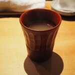 鮓 みずき - 海老と魚のアラのスープ