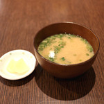 Hyoutanya - 漬物・味噌汁 '14 3月上旬