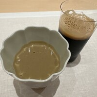 CHIUnE - 岐阜　和良川　鮎　スープ　黒ビール
