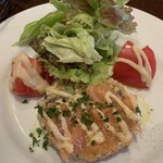 キュル・ド・サック - ランチ前菜のもち麦とサーモンのタルタル