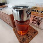 カレーショップ インデアン - ホットオイル。辛味が足りない時にどうぞ。後から辛味が来ます。