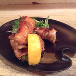 マンモス食堂 - 焼長ネギの豚バラ巻