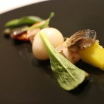 ル・タン・ペルデュ - 鰯のマリネとテット ド フロマージュ