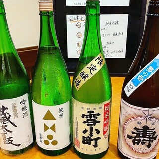 店主のこだわり。「福島県の日本酒」多数揃えてます