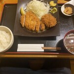 はせ川 - ロースカツ&メンチカツのセット@2000