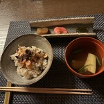 蔵元料理 マルト醤油 - ご飯と味噌汁とお漬物のトリオ♪( ´▽｀)