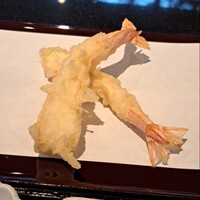 京都祇園 天ぷら八坂圓堂 - やっぱり 海老の写メは撮る(笑)   2尾嬉しい