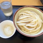 手打ちうどんますや - 冷かけ+大根おろし