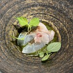 洋仏和膳 いとう - ディナーコース16,500円(桜鯛(バジルのソース))