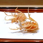 てんぷら 近藤 - 車海老・頭部 二つ