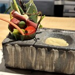 洋仏和膳 いとう - ディナーコース16,500円(野菜四季の魅力北山農園野菜•••等々)