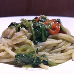 ひまわり食堂2 - 蛤と空芯菜とパクチーのパスタ