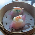 広東料理 センス - ホタテ貝と蟹肉入り蒸し餃子