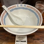 中華めん処 道頓堀 - R6.9  完食です。