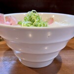 中華蕎麦 葛 - 出し蕎麦大盛り 正面から