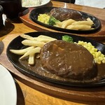 肉の万世 - ジャンボハンバーグ