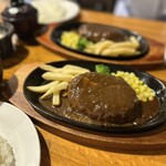 肉の万世 - ジャンボハンバーグ
