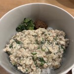 酒楽亭 空庵 - ほぐし鴨玉子とじご飯　見た目が、、笑