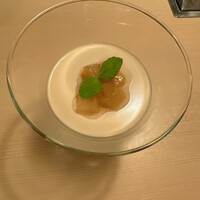 焼肉矢澤 京都 - 桃のパンナコッタ