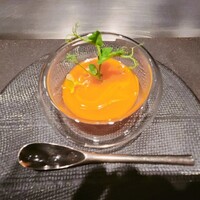 嘉門 - 前菜　トマトとスイカのガスパチョだったような