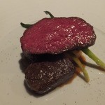 エノテカ・ラ・リコルマ - 2014/04　おぐに牧場のサーロインのロースト＆アイヌネギ