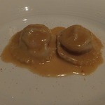 エノテカ・ラ・リコルマ - 2014/04　噴火湾産活ずわい蟹を詰めたラビオリ