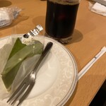 喫茶ボントン - 抹茶ミルクレープとコーヒー