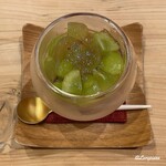 御料理 寺沢 - シャインマスカットと巨峰とブルーチーズのブランマンジェ