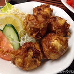 中華園 - 2014.4.12(土) えっ、1年振り？の中華丼600円、炒飯600円、エビ揚げ焼売、チーズボール等