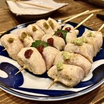 すし酒場 魚あるき - 「ささみ(わさび)（税込￥240）」
      「ささみ(梅しそ)（税込￥240）」
      「ささみ(ゆずこしょう)（税込￥240）」