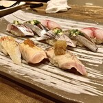 すし酒場 魚あるき - 「光三貫もり（税込￥700）×2」